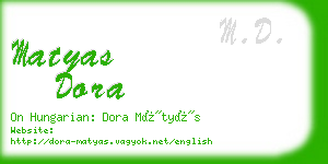 matyas dora business card